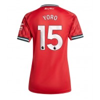 Manchester United Leny Yoro #15 Domáci Ženy futbalový dres 2025-26 Krátky Rukáv
